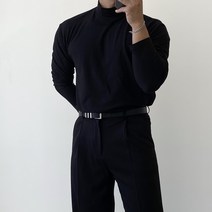 빠델 up 겨울 필수 기모 반폴라 니트
