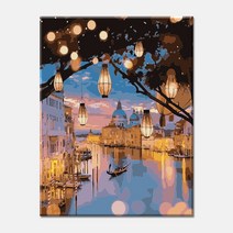 모모픽스페인팅 DIY명화그리기 60x75cm, WP06 이태리의 밤