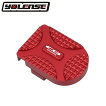 캘리퍼커버 오토바이 액세서리 CNC 브레이크 페달 미끄럼 방지 후면 패드 혼다 CBR650R CBR, 10 Red-CB650R