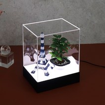 아코빅스 LED 아크릴 전시 케이스 직사각 무드등 CF0215 조명 디스플레이 상자, 전시 조명 20X15X30cm_DC