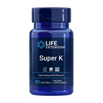 Life Extension 라이프익스텐션 슈퍼K 비타민 K1 K2 90정, 1개