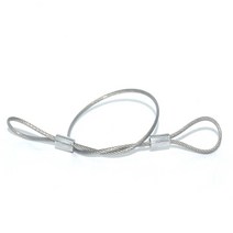 볼잠금 핀 퀵 릴리스 Unti-Lost Rope 블랙 스테인레스 케이블 안전 로프 (열쇠 고리 포함), 01 SZT1.5_03 DP6
