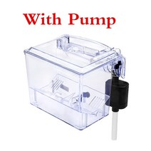 ACRYLIC EXTERNAL HANGING AQUARIUM BREEDING ISOLATION BOX MINI FISH TANK HATCHERY INCUBATOR HOUSE FOR, with pump|M