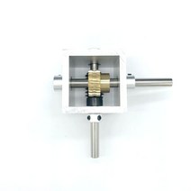 베벨기어 스프라켓 스파이럴 톱니 감속기 샤프트 직각, 1:20 입축 6mm 출축 8mm