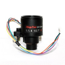 DC 아이리스 자동 초점 IR CCTV 보안 카메라 렌즈 3MP 줌 1/2.7 인치 2.8-12mm 가변 F1.4 마운트, 한개옵션0