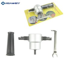 곡선 니블러 절단 철판 스텐레스 직선 가위 160A 니블 메탈 커팅 더블 헤드 시트 톱 커터 도구 드릴 어태치먼트 프리 툴 컷, 옵션03 1pc Rod, 1개