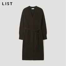LIST_02 [리스트] 벨티드 브이넥 롱 니트 가디건_TSKCDL82510_KH