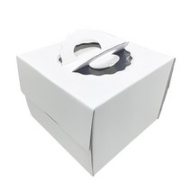 4412. 쉬폰케익박스(상.백색18cm) - 3호 (10개)