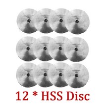 전기그라인더 충전그라인더 연삭기 무선 전기 앵글 그라인더 12V 19500rpm 그라인딩 도구 충전식 미니, 11 12Pcs HSS Disc