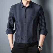 긴팔 남방 셔츠 2022 가을 남성의류 중년 비즈니스룩 헴라인 배기 JB033P90 4995909205