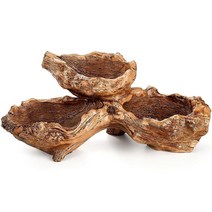 정품 Noamus 인공 유목 화분 조각 레진 다육 식물 모조 나무 더미 다공성 분재 정원용 실내용 다층 장식 소박한 그루터기 선인장 용기