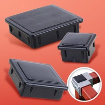 각파이프 연결 뚜껑 마개 마감캡 30 50 75 작업대 조립 용접없는 조인트, 각파이프마감캡30 8개