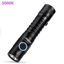 FC11 충전식 18650 LED 손전등 LH351D 1300lm USB-C 마그네틱 테일 전원 표시기, 02 with battery, 02 Black 5000k_01 with battery
