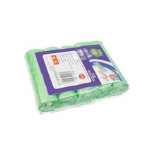 가정용 일회용 쓰레기 주머니 주방 보관 봉투 5 롤 봉투 청소 비닐 bolsas de basura 100 개, 녹색