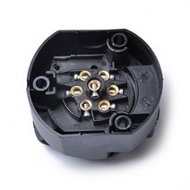 견인볼 견인장치 히치 트레일러 내구성 12V 7 핀 플라스틱 유럽 트레일러 소켓 토우 바 전기 커넥터 고무, 한개옵션0