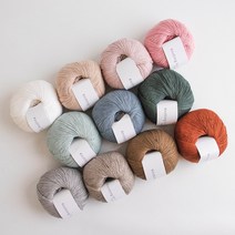 야나 [니팅포올리브] 코튼 메리노(Cotton Merino)뜨개실 뜨개질실 털실 스웨터만들기 대바늘 대바늘뜨개 니팅포올리브, 더스티 블루 웨일