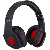 Ausdom AH862 유선 무선 헤드폰 블루투스 헤드셋 핸즈프리 통화 마이크 소프트 귀 머 거리 PC TV 폰용 거대, 01 Black_01 CHINA