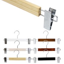 원목옷걸이 나무 베이직 바지걸이 공용 (10개), (찌꾸), 10개입