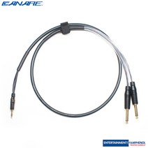 카나레 Y케이블 1m 암페놀 3.5mm(TRS)-(2)6.3mm(TS)타입 (CA-3C2T)