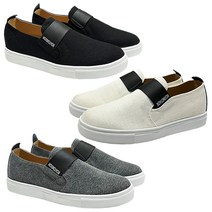 보이런던 데님 스트랩 밴딩슬립온 3cm굽 남성스니커즈 키높이슬립온 캐주얼운동화 남자슬립온