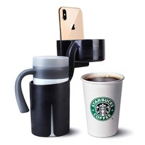 2019신형QM6 컵홀더 컵거치대 수납 커피거치대 음료거치대 사이드포켓 송풍거거치대, 03. 3WAY스마트 컵홀더