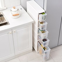 14cm 16cm 미니 틈새 서랍장 플라스틱 틈새 수납장, 3단 폭16cm-긴서랍1  짧은서랍2