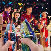 폭죽 없는 폭죽총 & 종이 꽃가루& 종이폭죽 &졸업 파티 & 브라이덜샤워& 생일 축하, 5개