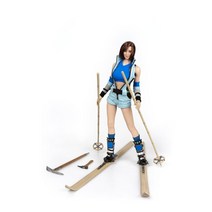 1/6 스케일 썰매 스키 폴 피규어 없음 마운틴 디비전 플라스틱 모델 완구 군인 스노우 보드 액세서리, [01] WHITE