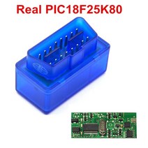 자동차 수리용품 미니 ELM327 V1.5 OBD2 진단 스캐너 블루투스 실제 PIC18F25K80 칩 안드로이드/PCRead/문제 코드 지우기, [01] Blue with 25K80
