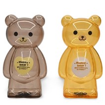 보이는 투명 저금통 곰돌이 동전 지폐 용돈 저축