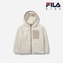 [휠라 슈즈] [공식] 휠라 키즈 포켓 보아 후리스 자켓 플리스 CREAM