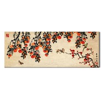 복들어오는 감나무 그림 액자 3종 거실 풍수 인테리어 생기그림 어버이날 선물, 11.[I]주렁주렁 감나무, 캔버스액자, 초대형(186x70cm)