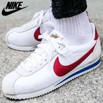 <나이키 운동화 코르테즈 클래식 나일론 프리미엄 W 화이트 레드 블루 882258-101