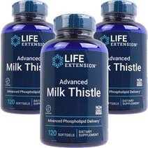 라이프익스텐션 어드벤스드 밀크시슬, 120개입, 3개