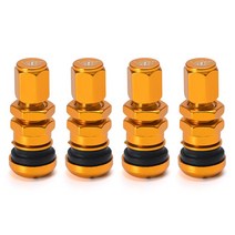 휠캡 PQY Universal 4 Volk 레이싱 단조 알루미늄 밸브 스템 캡 휠 림 PQYWR11, [01] Gold With PQY Logo, 1개