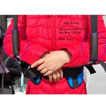 가정용 요추 견인기 벨트 슬링 매다는 수평 막대 허리 텐셔너 들것 요추 디스크 척추 재활, 01 blue Waist Tensioner