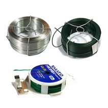 분재철사 분재철선 분재백선 녹색코팅 원예용철사 아연도금, A형(일반은색), 1.5MM-50M