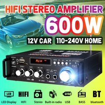 블루투스 앰프 무선 Bluetooth Amplifier 오디오 파워 앰프 홈 시어터 원격 제어 FM USB 포함 1000W 800W 600W 220V, CHINA_TypeC 600W, 2.TypeC 600W