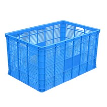 사과박스 배 플라스틱 상자 계육 의류 물류 대형 화물, 420 바구니직경 450x310x240파란색