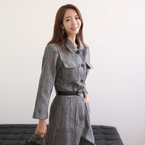 여자 인싸 추동 슬림핏 보이는 긴팔 와이드 점프슈트