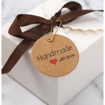 텍종이 택종이 핸드메이드라벨 종이텍 상품텍 100p 크라프트 의류텍 핸드메이드라벨