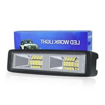 Car Work Light 48W DRL LED Spot Flood Worklight 12V 24V Led Lights For Off Road 차량 Lada 트럭 SUV atv 호, 한개옵션1, 01 1PC