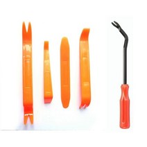 자동차 오디오 수리도구 트림 제거 클립 펜치 수리 도구 키트 분해 Pry Bar 도어 패널 내부 로커 Crowbar 자동 핸드, [01] 5pcs No Box