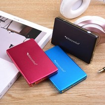 외장하드 1테라 2테라 4테라 Manyuedun 2.5 인치 외장 하드 드라이브 스토리지 USB 2.0 HDD 데스크탑 노트북 서버용 휴대용 HD 디스크, 1 테라바이트, Blue
