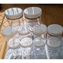 봄91 원형 투명스크류캡 밀폐용기 500ml, 80개