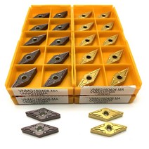 스탠다드툴 VNMG160408 VP15TF VNMG160408 UE6020 외부 선삭 공구 초경 인서트 CNC 공작 기계 금속 선삭 공업용 다목적 얇은 긴 짧은, 10PCS, VNMG160404 MA UE6020