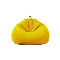 Lazy BeanBag-커버 소파 패브릭 천 방수 라운지 좌석 대용량 야외 실내 가구 폴리에스터 가방 성인 키즈, 02  Yellow