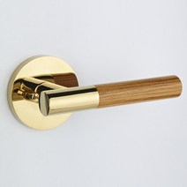 방문손잡이 레버형 800GWP 밝은우드강화목