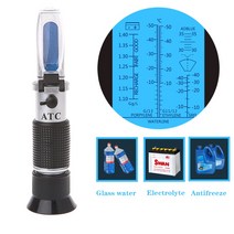 .4 in 1 ATC 굴절계 부동액 냉각수 테스터 엔진 유체 프로필렌 에틸렌 글리콜 검출기 자동차 클린 배터리, 한개옵션0