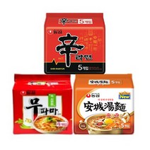 무파마탕면(4입)+신라면(5입)+안성탕면(5입)+그레잇물티슈(10매), 무파마4+신5+안성5+그레잇물티슈